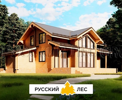 Дом из бруса 14,1 х 8,8, проект - НОЙМАН