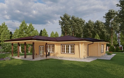Дом из бруса 21,25 х 17,00, проект - РОДЖЕРС