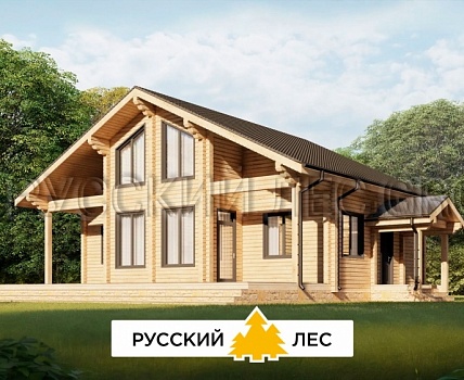Дом из бруса 9,2 x 11,5, проект - ФОДЖО